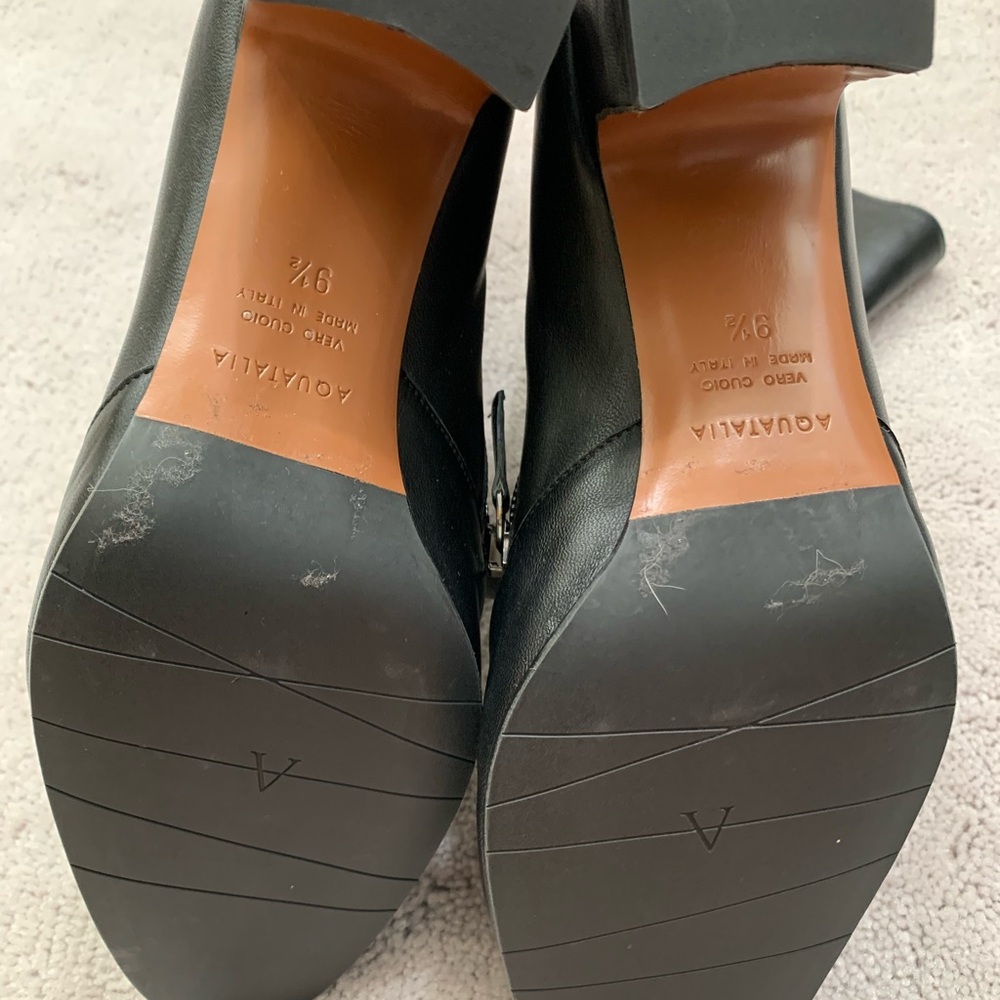 Aquatalia Black Heeled Boots size 9.5 - Picture 9 of 11